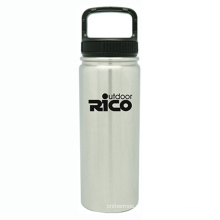 Deportes de vacío de acero inoxidable durable 18oz de plata